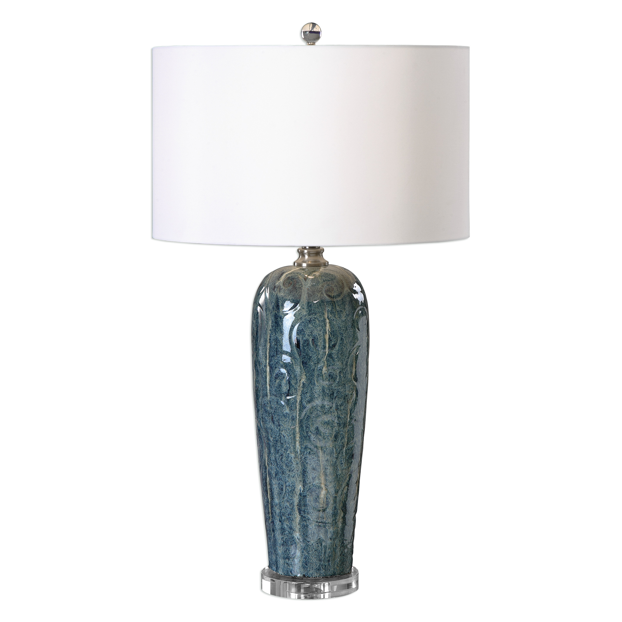 Picture of MAIRA BLUE CERAMIC TABLE LAMP